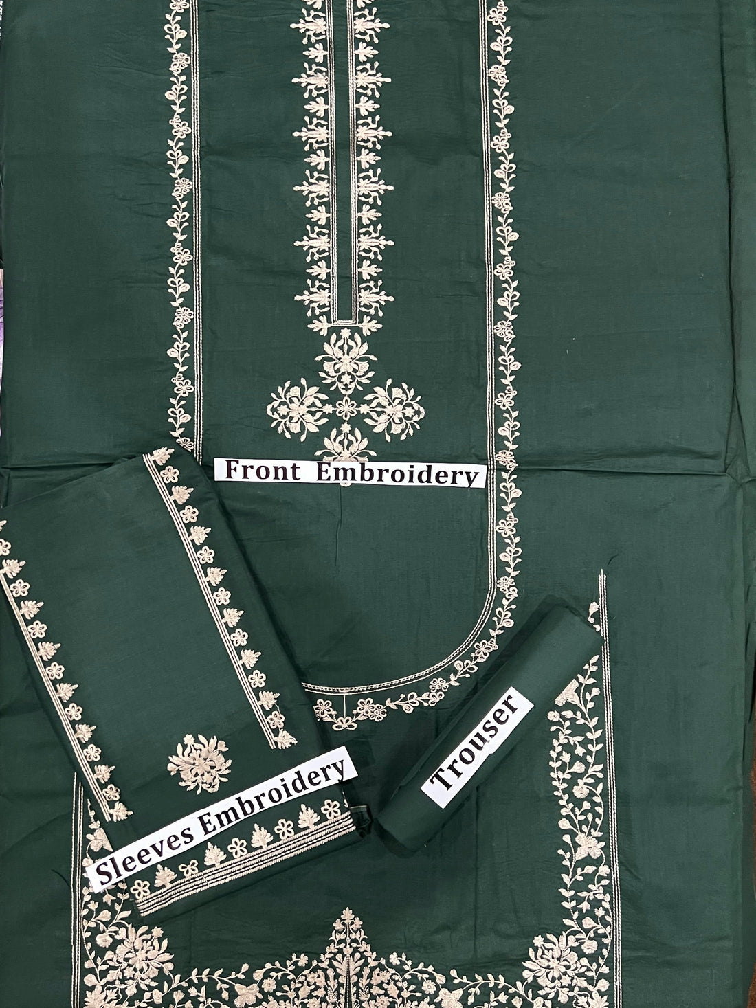 Lawn 2 PC Emb-Bottle Green