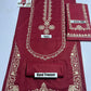 Lawn 2-Piece Embroidery Suit — Maroon
